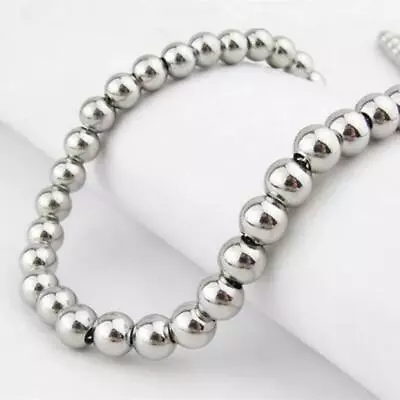 6/8/10mm Women Men's 316L Stainless Steel Ball Beads Chain Necklace 16-40inch • $11.39
