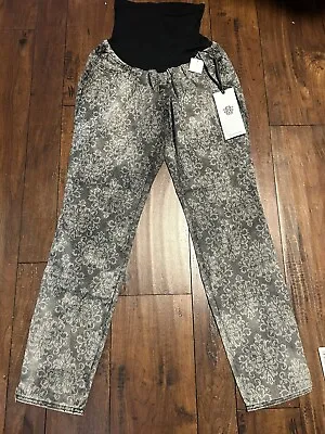 Jessica Simpson Maternity Skinny Jeans Women Sz XL Black Grey Style 97524-91 • $24.99
