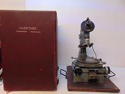 Vintage Gaertner Toolmakers Microscope 131AD In Original Case/Cover - S7057 • $699.99