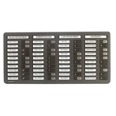 £145.15 • Buy Indesign 40 Names In/Out Board Grey WPIT40I