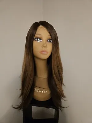 Brown Full Lace Front Long Hair Wig • $39