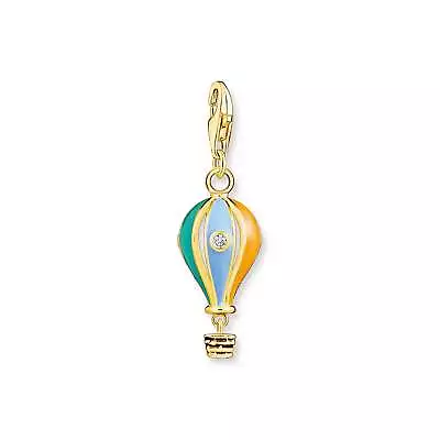 Genuine THOMAS SABO Charm Pendant Coloured Hot Air Balloon Gold • $179