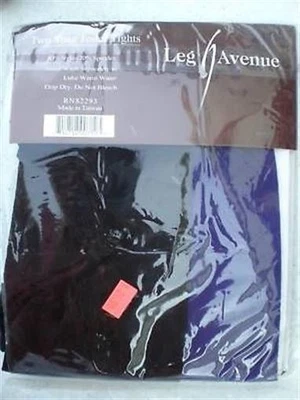 $9.97 • Buy Leg Avenue 7238 Two Tone Jester Tights One Size Black/Purple Costume 
