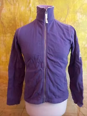 Lazy Jacks Purple 100% Cotton Full Zip Fleece Jacket. UK Women's Size XS • £20