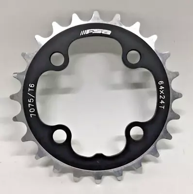 FSA Pro Road Alloy Inner Chainring 24t 4-bolt 64BCD Black WC013 NEW • $15.99