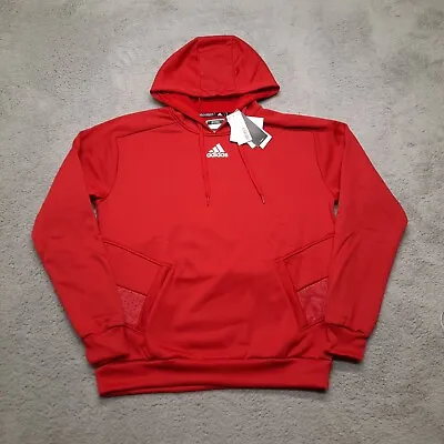 Adidas Mens Hoodie Sweatshirt Red Size Medium SPT BB PO Basketball Club HS1283 • $32.95