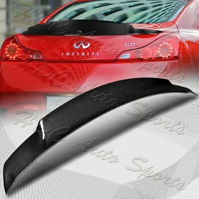 For 2008-2013 Infiniti G37 Coupe STP-Style Real Carbon Fiber Trunk Spoiler Wing • $144.99