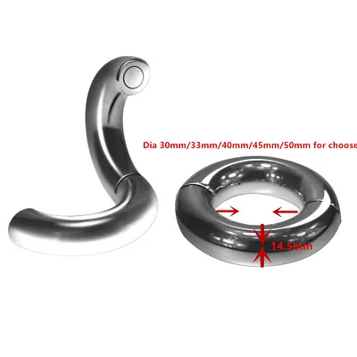 Magnetic Stainless Steel Ball Scrotum Stretcher Metal Ring • £16