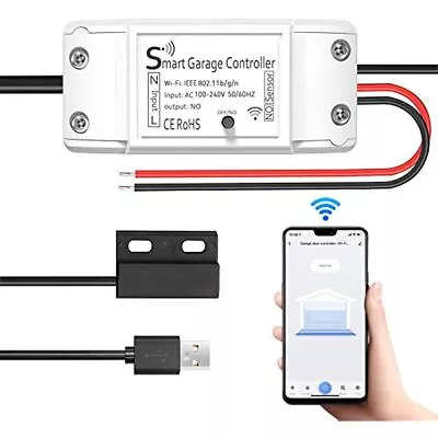 $17.99 • Buy Smart Garage Door Opener WiFi Remote Controller With Alexa, Google Home,Android