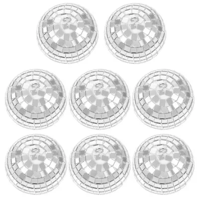 8pcs Decorative Mirror Disco Balls Hanging Disco Balls Reflective Disco • £10.98