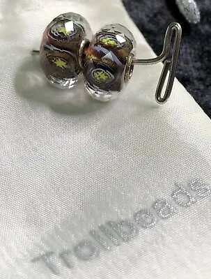 Lot 2 TrollBeads Glass Charm Beads Jewelry Necklace Bracelet Gift • $100