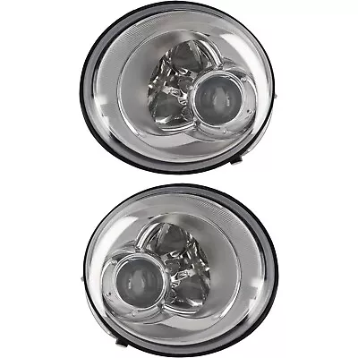Headlight Set For 2006-2010 Volkswagen Beetle Left And Right With Bulb 2Pc • $212.51