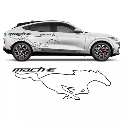 Pony Side Graphic For Mustang MACH - E Col. Black Gloss • $161.87