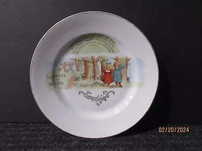 Vintage Babes In The Wood Child's Plate Nursery Rhyme • $9.95