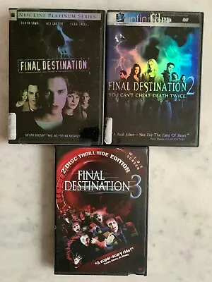 Final Destination Trilogy 1-3 (DVD 2000/2003/2006) Ali Larter Devon Sawa OOP • $9.44