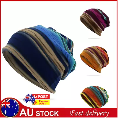 Thin Plain Knit Hat Baggy Cap Cuff Slouchy Skull Hats Ski Hats Men Women Gifts • $13.55