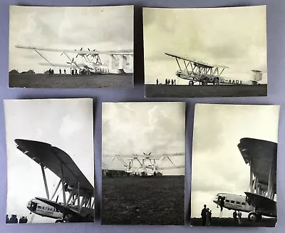 Imperial Airways Handley Page Hp.42 G-aagx Hannibal Vintage Photos X 5 Different • £79.95