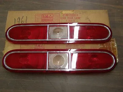 $129 • Buy NOS OEM Ford 1961 Meteor Tail Light Lamp Lenses Pair 58 64 Body Styles