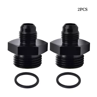 ORB O-ring AN10 10AN To AN6 6AN Male Adapter Fitting Black Pack Of 2 • $7.99