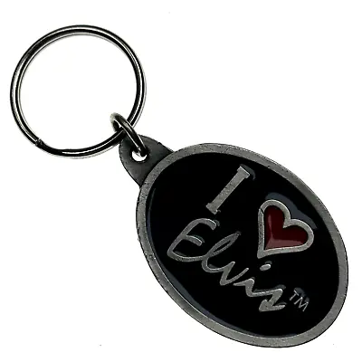 1998 Officially Licensed I Heart Elvis Metal Keychain Made In USA • $8.99