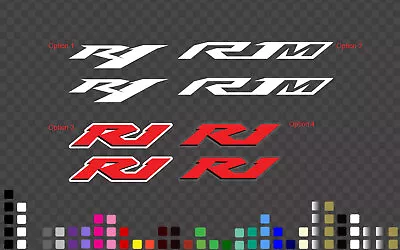 Yamaha R1 R1M YZF YZFR1 Replica Sticker Decal Pair In Many Colours And Sizes • $10