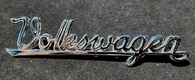 $27 • Buy Mexican VW VOLKSWAGEN Script Hood Emblem Badge Vintage Bug Beetle Bus Karmann