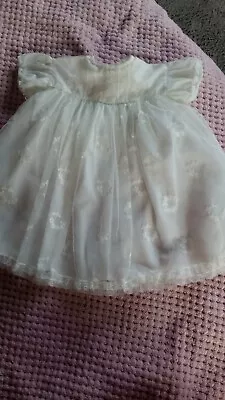 £6.50 • Buy Beautiful Vintage Rob Roy Embroidered White Short Christening Gown Baby's Dress