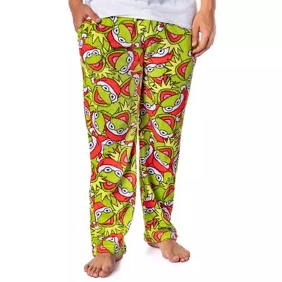 Official The Muppets Kermit The Frog Christmas Pajama Sleepwear Lounge Pants! M • $19.99