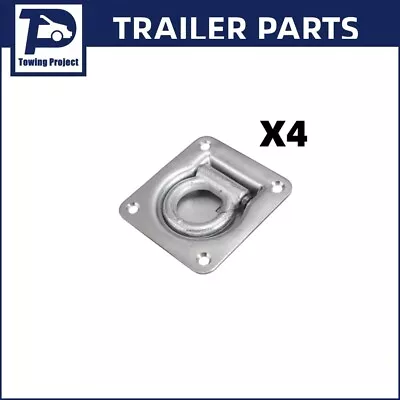 4x  Trailer Lashing Ring Loop Tie Down Anchor Point Van Tray Box Recessed 900kg • $23.50