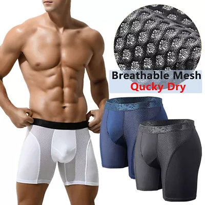 Boxer Brief Sports Men Classic Fit Underwear Comfort Flex Waist Trunks Multipack • £5.79