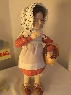 $54.99 • Buy “No Swimming” Young Ladies Doll NORMAN ROCKWELL With Basket, Sign