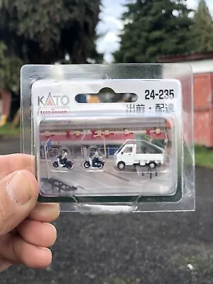 KATO 24-235 N Scale Motorbike Riders And Pickup Truck NEW • $14.23