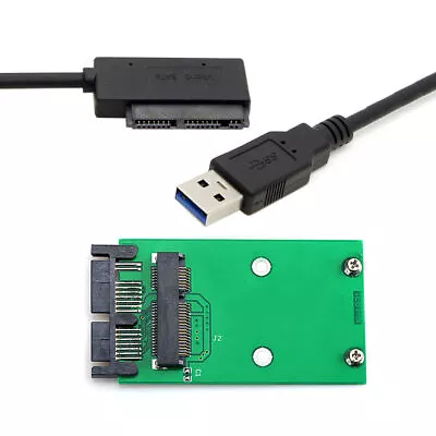 USb 2.0 To Mini PCI-E MSATA SSD To 1.8  Micro SATA 7+9 Pin Adapter(Cards)for SSD • $10.87