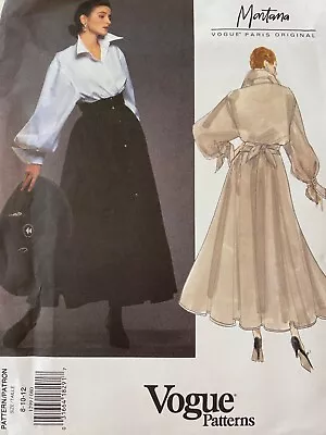 Vogue Paris Original 1299 Vintage Designer Pattern Claude Montana SZ 8 10 12 • $58.99