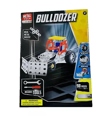 Metal Tech Build Your Own Vehicle Set ~ Construction Vehicle (Bulldozer; 98 Pcs) • $21.99