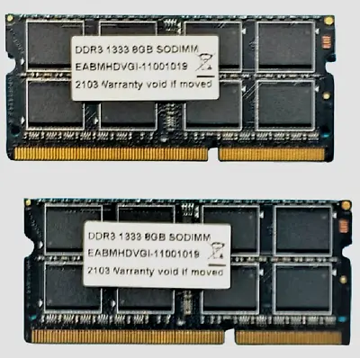 16GB 2X8GB DDR3-1333 SODIMM Memory Ram For Apple MacBook Pro 13  I5 Early 2011 • $24.38