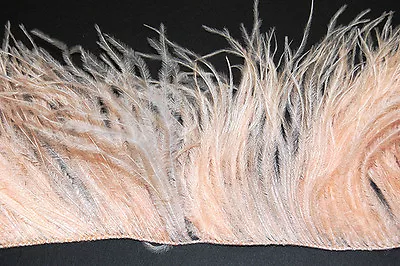 $40.99 • Buy 36  OSTRICH FEATHER FRINGE - PEACH 3-6  Craft/Trim/Halloween/Costume/Fashion