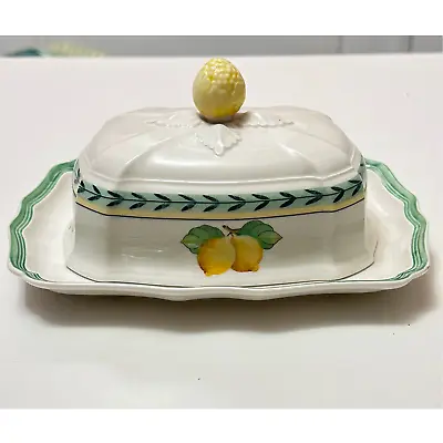 Villeroy & Boch FRENCH GARDEN Fleurence Rectangular COVERED BUTTER DISH • $175