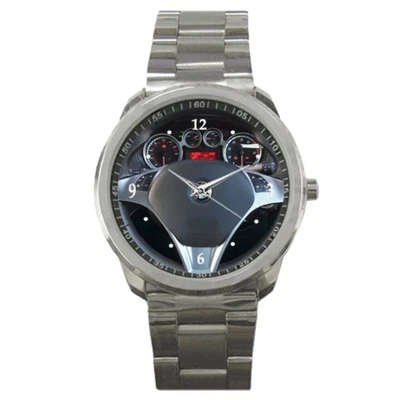 $23.99 • Buy New Style Alfa Romeo Mito Steering Wheel Sprot Metal Watch Printed
