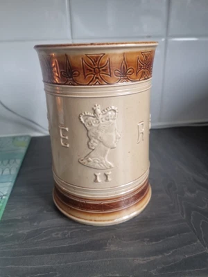 £200 • Buy Doulton Lambeth Queen Elizabeth Corination  Stoneware Tankard