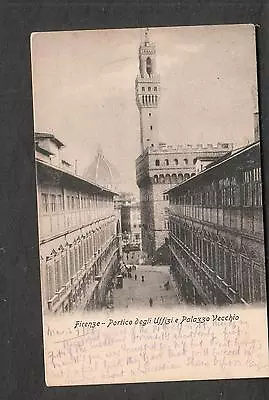 Italy 1908 Post Card Firenze Palazzo Vecchio To SQ Howe 2102 Ave M Galveston TX • $7