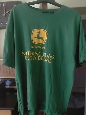 £20 • Buy John Deere Official XL T Shirt.Nothing Runs Like A Deere.Used But Good.