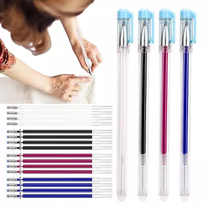 24pcs Heat Erasable Pens With Refills Fabric Marking Markers For Quilting Sewing • £6.49