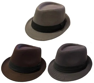 Fedora Trilby Gangster Fedora Bucket Hat Men Hat Cap • $15.99