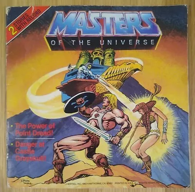 Masters Of The Universe He-Man Comic Book With 2 Stories With Record Mattel MOTU • $12.95