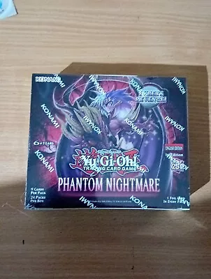 YuGiOh TCG: Phantom Nightmare : Sealed Booster Box Of 24 Packs : 1st Edition • £60