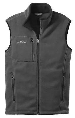 Eddie Bauer Men's Soft Fleece Zip Up Vest Zippered Chest/front Pockets Xs-4xl • $54