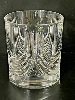 Royal Crystal Rock MAGNOLIA Double Old Fashioned Cut Glass Goblet 3 1/4  XLNT • $22.49
