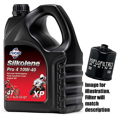 Kawasaki ZX-6R ZX600RAF 2010 Hiflo Racing Oil Filter | Silkolene Pro 4 XP Oil • £56.95