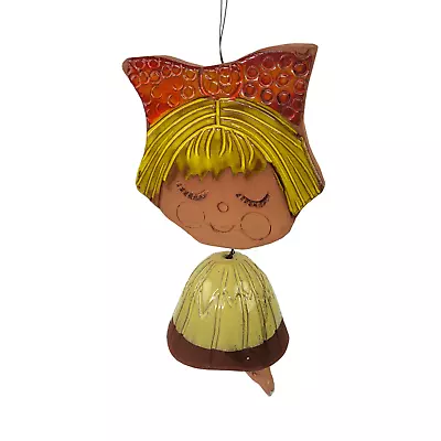 California Pottery Pacific Stoneware Vintage Ceramic Girl Wind Chime AS IS • $24.95